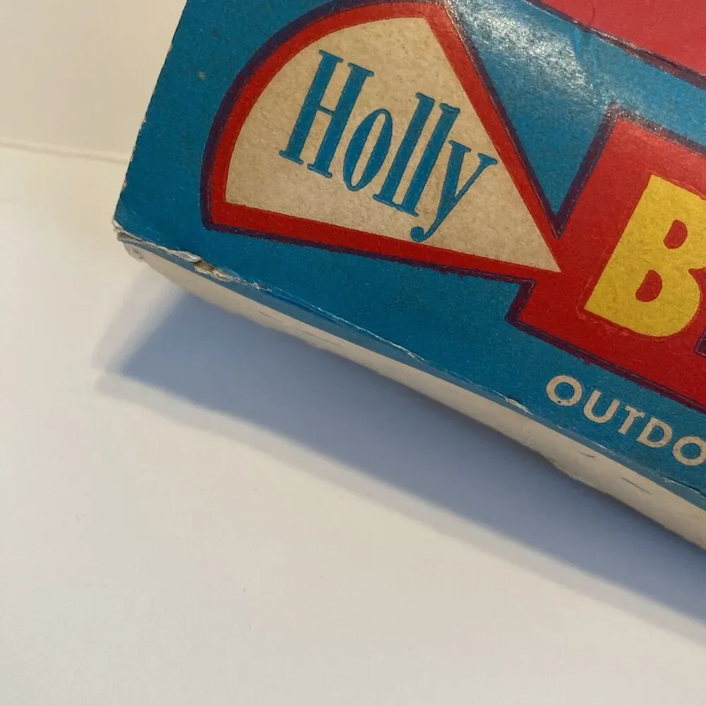 Vintage Holly Blinker Lites EMPTY BOX ONLY Very Colorful Large Letterpress USA